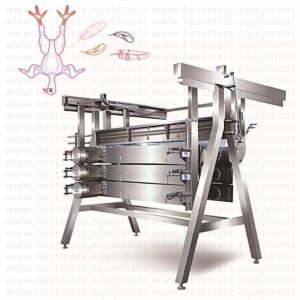 A-frame fine feather-plucking machine for poultry