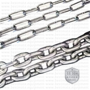 SS304 assembly line chains - multiple sizes