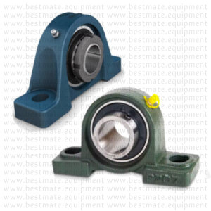 examples of bearings housed in mounting blocks with lubrication holes